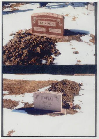[Gordon - Lopez gravestones]